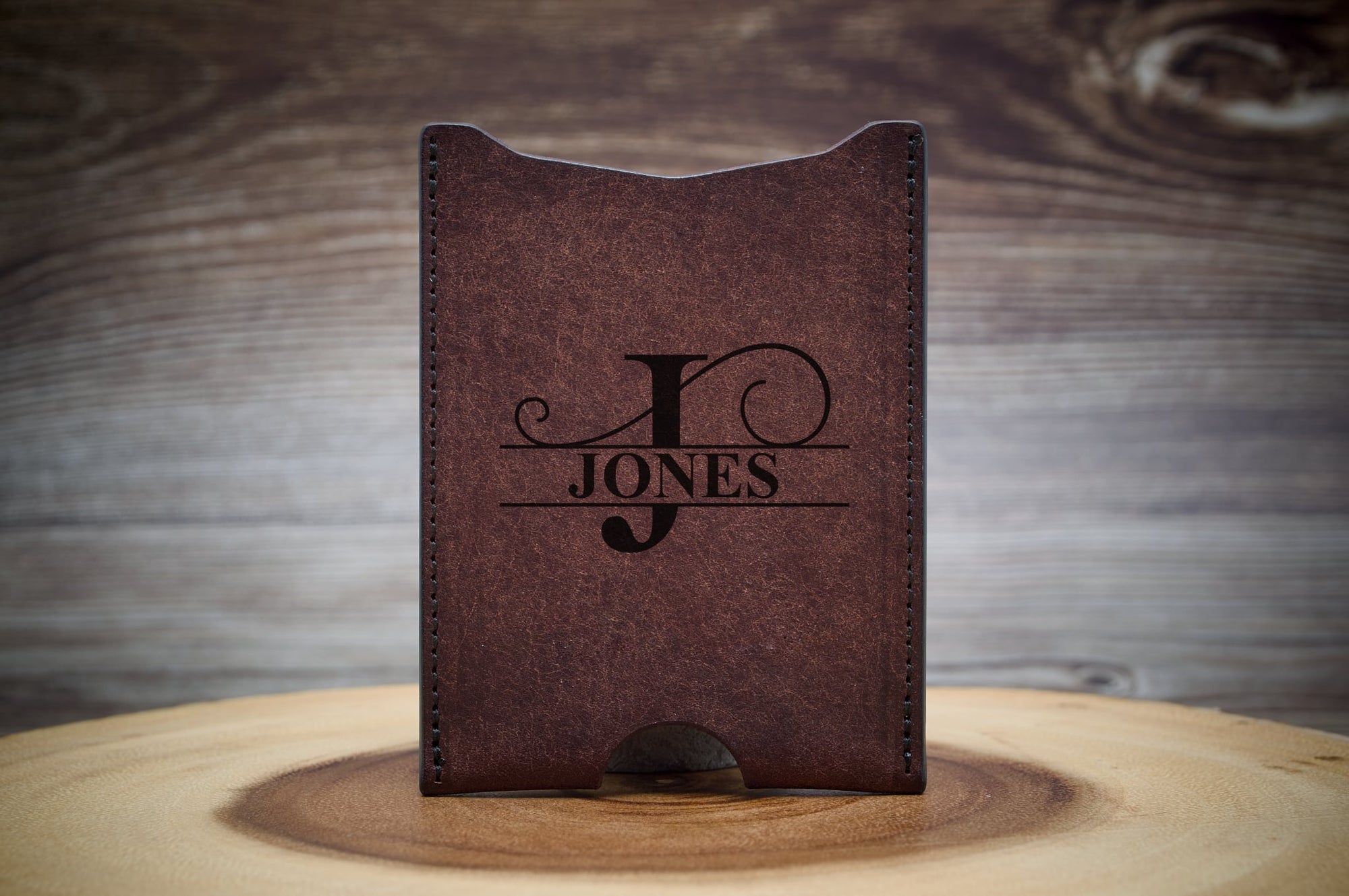 Card Wallet - Split Monogram