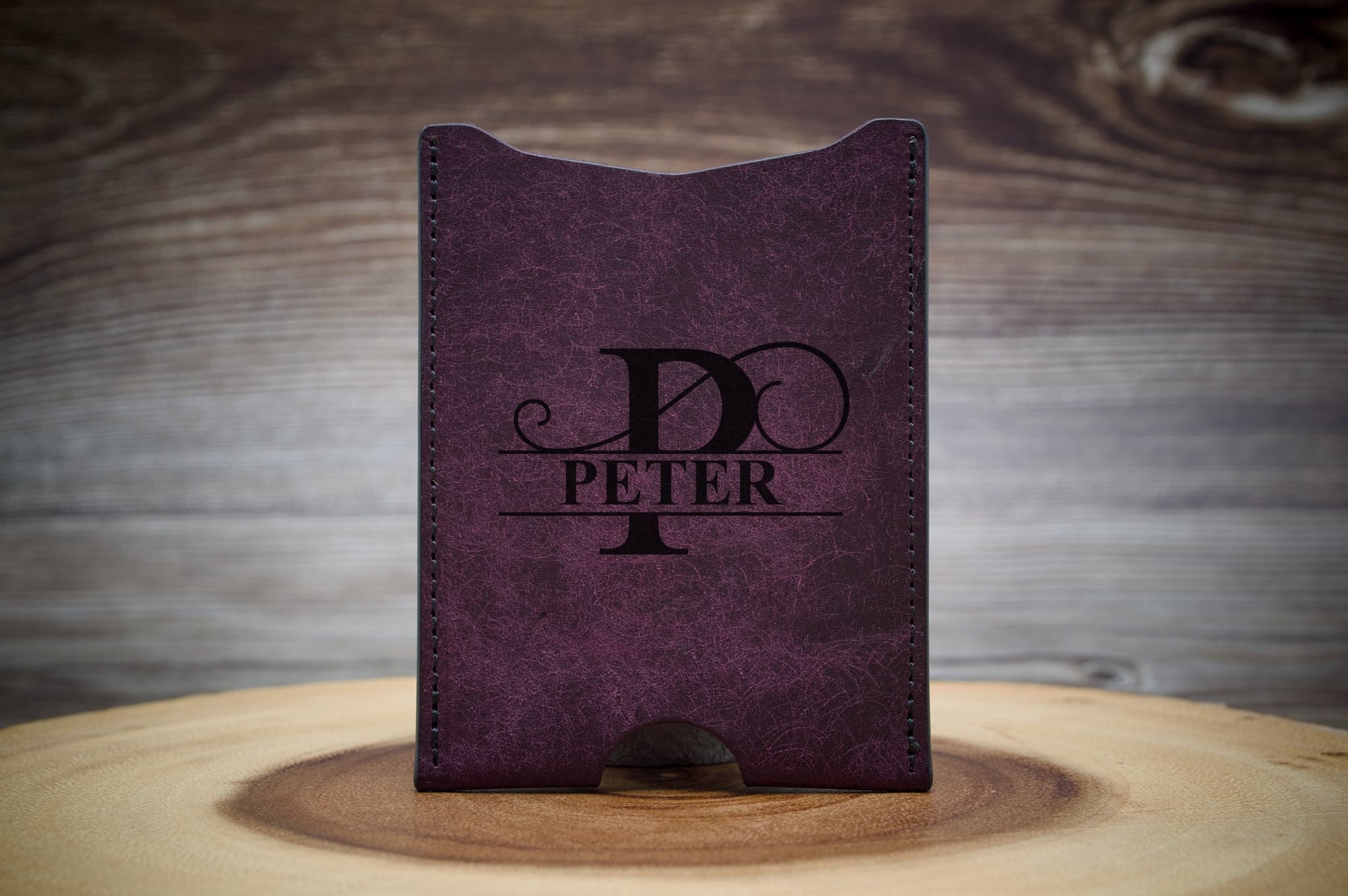 Card Wallet - Split Monogram